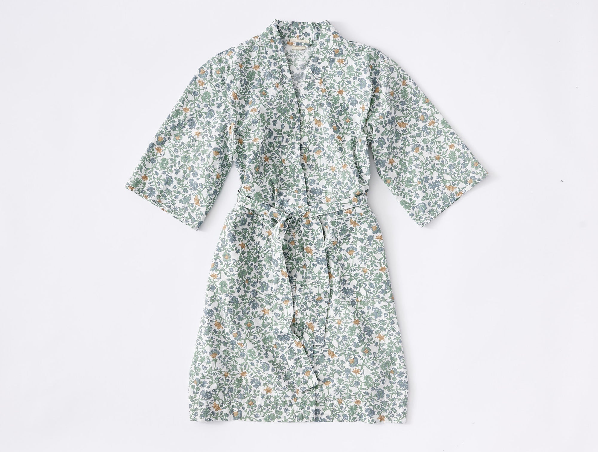 cotton dressing gown Hand printed Quilted made and designed to last vokkrv Womens Towelling Dressing Gowns