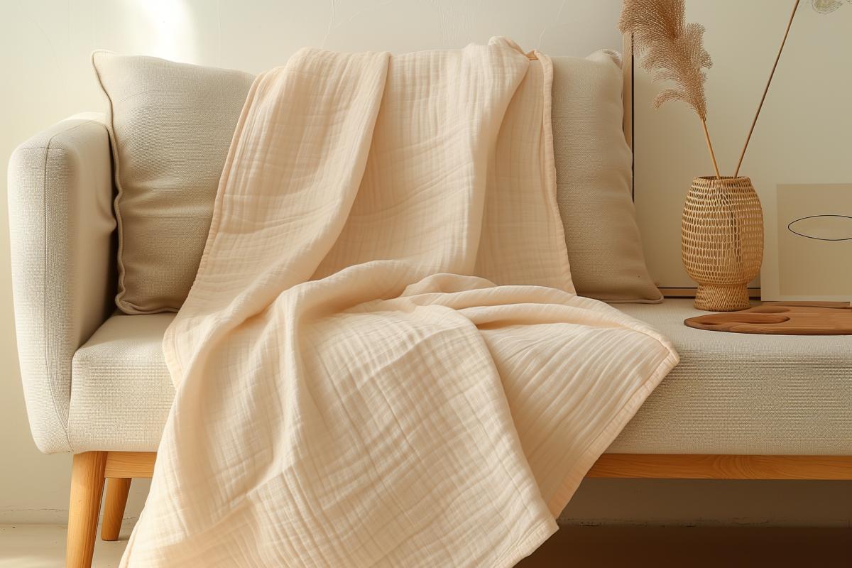 100 Organic Cotton Muslin Blanket Moss Envy Natural Organic Bedroom