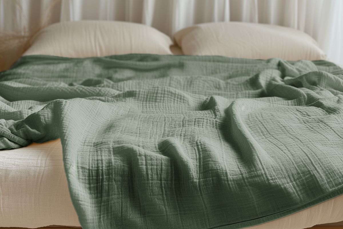 Organic cotton muslin blanket cheap